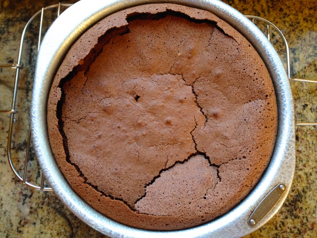 Almost Flourless Chocolate Cake 