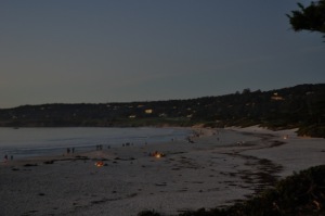 Bonfires on the Beach in Carmel.