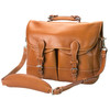 Mulholland's All-Leather Angler's Bag with the shoulder strap. It makes a hip, functional and sturdy briefcase.